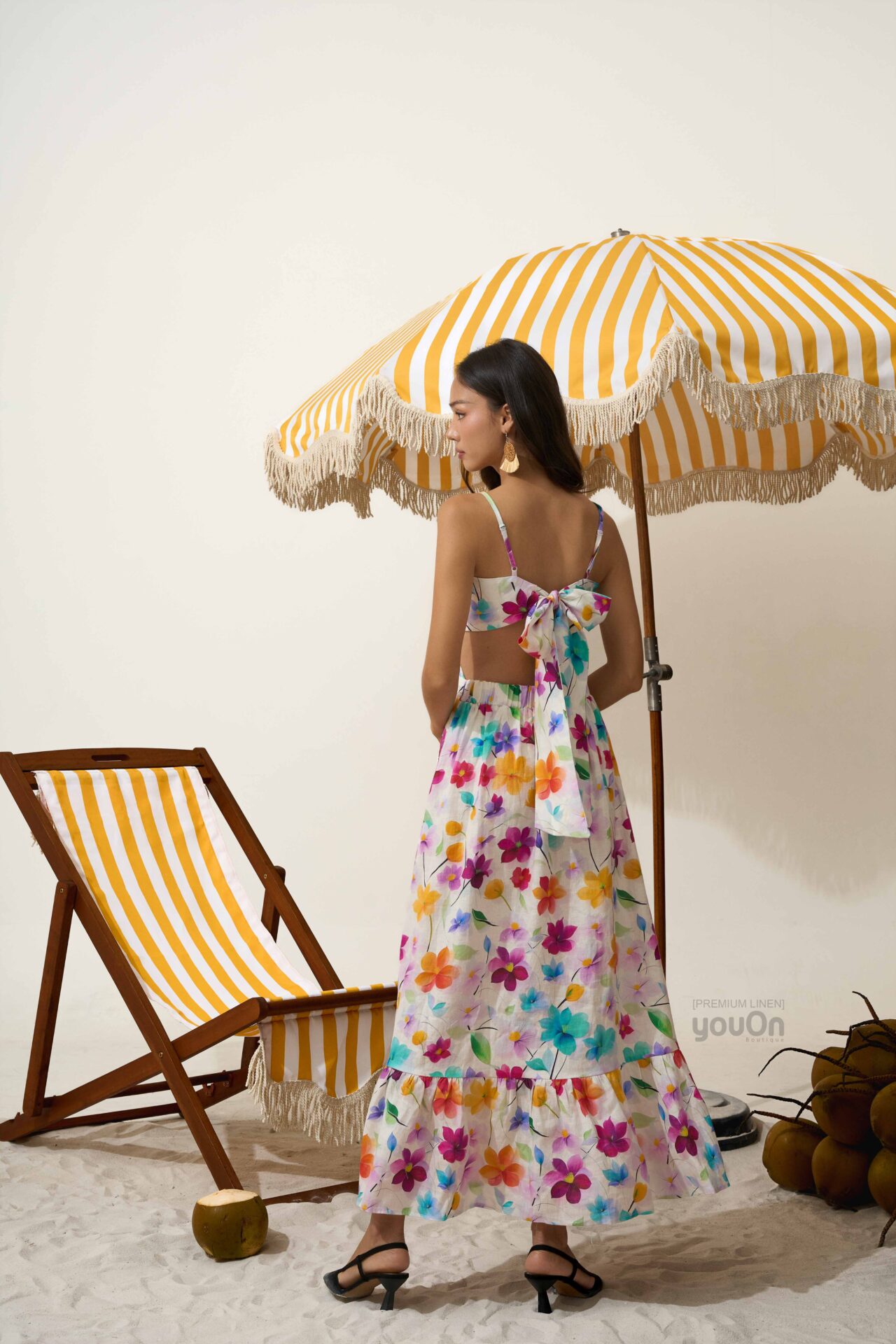 Đầm Cheerful Hoa thiên thanh (2)