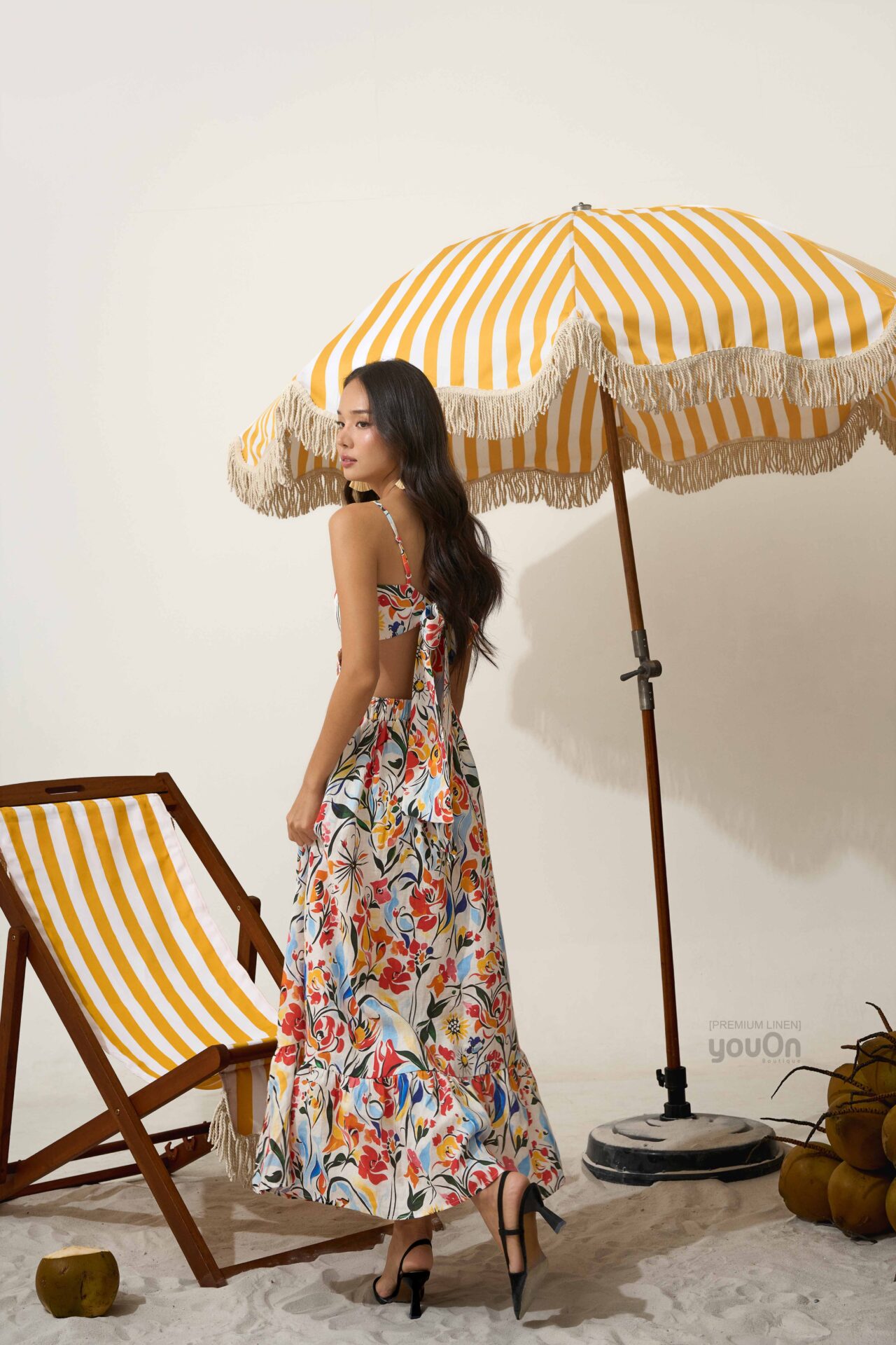 Đầm Cheerful hoa dâu đỏ (2)