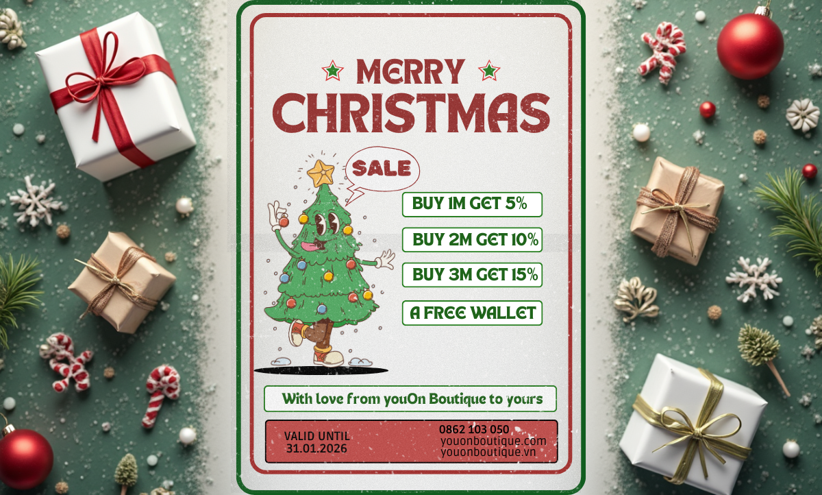 Merry Christmas sale sập sàn cùng youOn Boutique