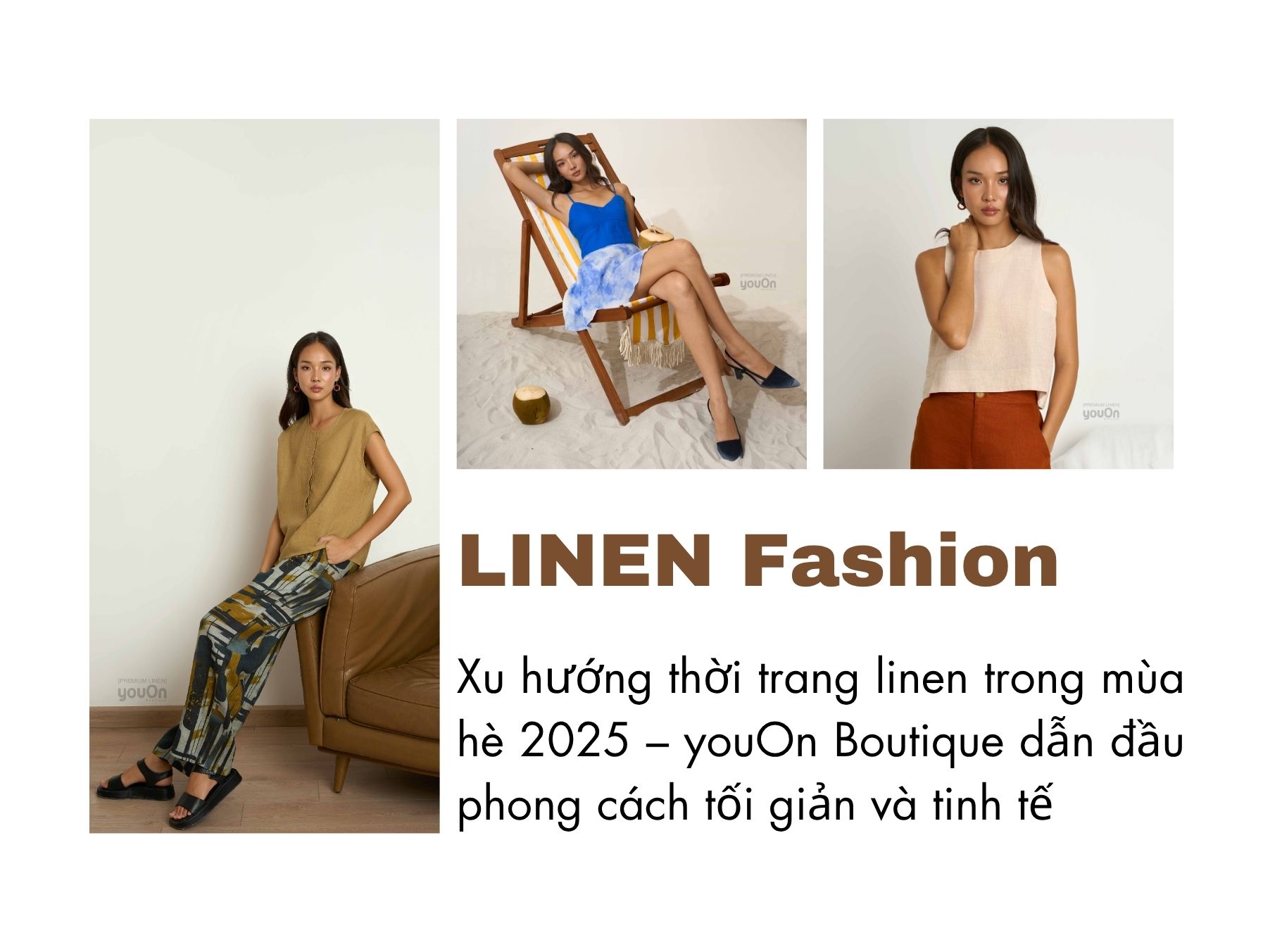 Xu hướng thời trang linen trong mùa hè 2025
